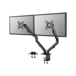Neomounts FPMA-D650DBLACK/Držák displeje/na stůl/17-27"/svorka+průchodka/VESA 100X100/nosn.2x7kg/2 displeje/černý