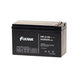 akumulátor FUKAWA FW 7,2-12 F1U (12V 7,2Ah faston F1-4,7mm životnost 5let)