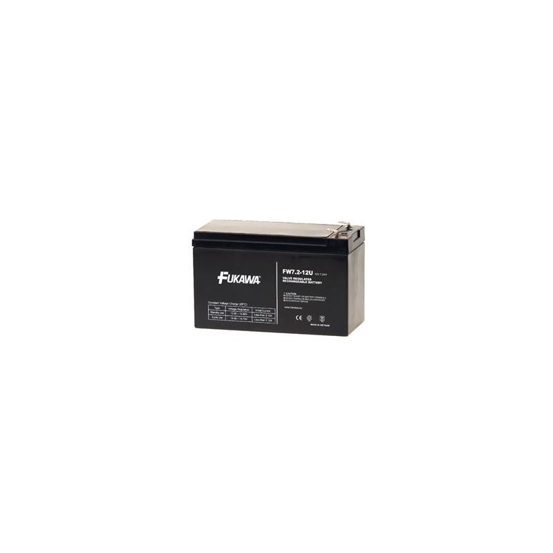 akumulátor FUKAWA FW 7,2-12 F1U (12V 7,2Ah faston F1-4,7mm životnost 5let)
