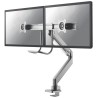Neomounts Select NM-D775DXSILVER / Flat Screen Desk mount (10-32") desk clamp/grommet / Silver