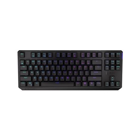 Endorfy herní klávesnice Thock TKL Wireless Red / RGB / red sw. / bezdrátová / mechanická / US layout / černá