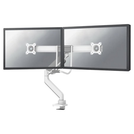 Neomounts DS75-450WH2 /Držák displeje/na stůl/17-32"/svorka+průchodka/VESA 100X100/nosn.2x8kg/plyn. píst/2 displeje/bíl