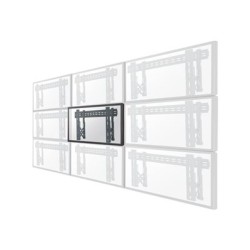 Neomounts LED-VW1000BLACK/Držák displeje/na stěnu/37-75"/fixní/pull-out/VESA 600X400/nosn. 50kg/černý