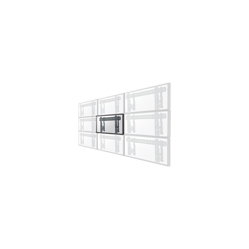 Neomounts LED-VW1000BLACK/Držák displeje/na stěnu/37-75"/fixní/pull-out/VESA 600X400/nosn. 50kg/černý