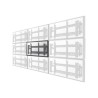 Neomounts LED-VW2000BLACK/Držák displeje/na stěnu/32-75"/fixní/pull-out/VESA 600X400/nosn. 70kg/černý