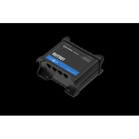 Teltonika RUT901 průmyslový LTE router s ethernetovou zálohou, 1x WAN 3x LAN, LTE Cat4/3G/2G, Wi-Fi