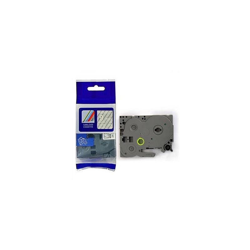 Brother - kompatibilní TZe-125, 9mm x 8m, bílý tisk / průhledný podklad