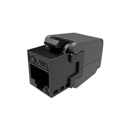 Solarix - keystone CAT5E UTP RJ45 černý samořezný