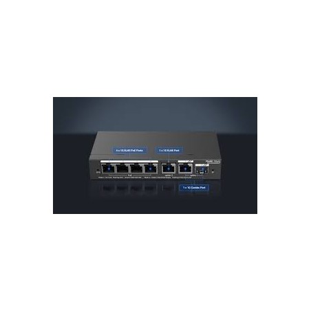 Reyee RG-ES206GS-P, 6-Port Gigabit Smart Cloud Managed PoE Switch