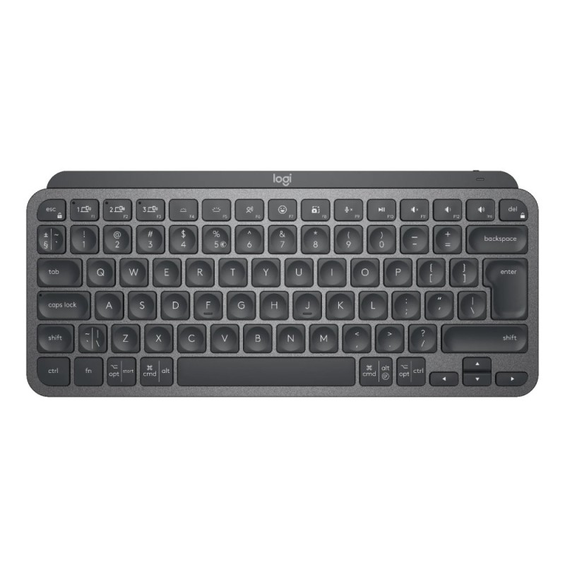 Logitech klávesnice MX Keys mini - bezdrátová/ EasySwitch/bluetooth/CZ/SK (vlisováno v ČR) - graphite
