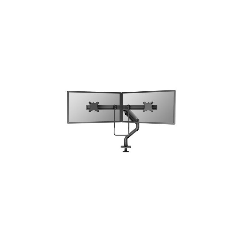 Neomounts DS75S-950BL2/Držák displeje/na stůl/17-27"/svorka+průch./VESA 100X100/nosn.2x8kg/plyn.píst/2 dis