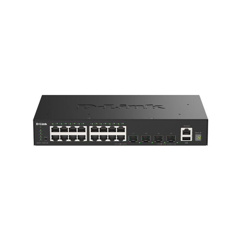 D-Link DGS-1530-20/E 16 Ports GE + 4 Ports 10G SFP+ Smart Managed Switch
