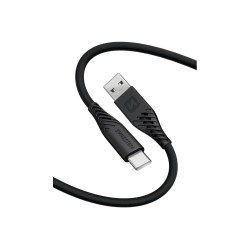 SWISSTEN DATA CABLE USB / USB-C TEXTILE 3,0M BLACK