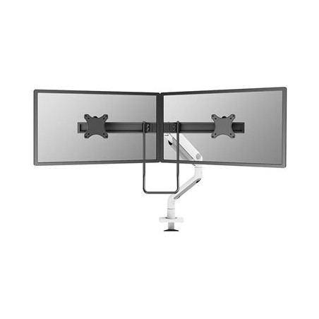 Neomounts DS75S-950WH2/Držák displeje/na stůl/17-27"/svorka+průch./VESA 100X100/nosn.2x8kg/plyn.píst/2 dis