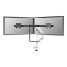 Neomounts DS75S-950WH2/Držák displeje/na stůl/17-27"/svorka+průch./VESA 100X100/nosn.2x8kg/plyn.píst/2 dis