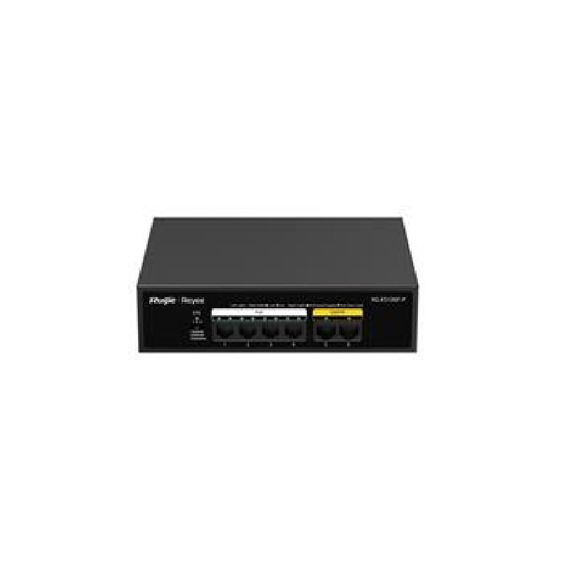 Reyee RG-ES106F-P, 6-Port 10/100 Mbps Unmanaged PoE Switch