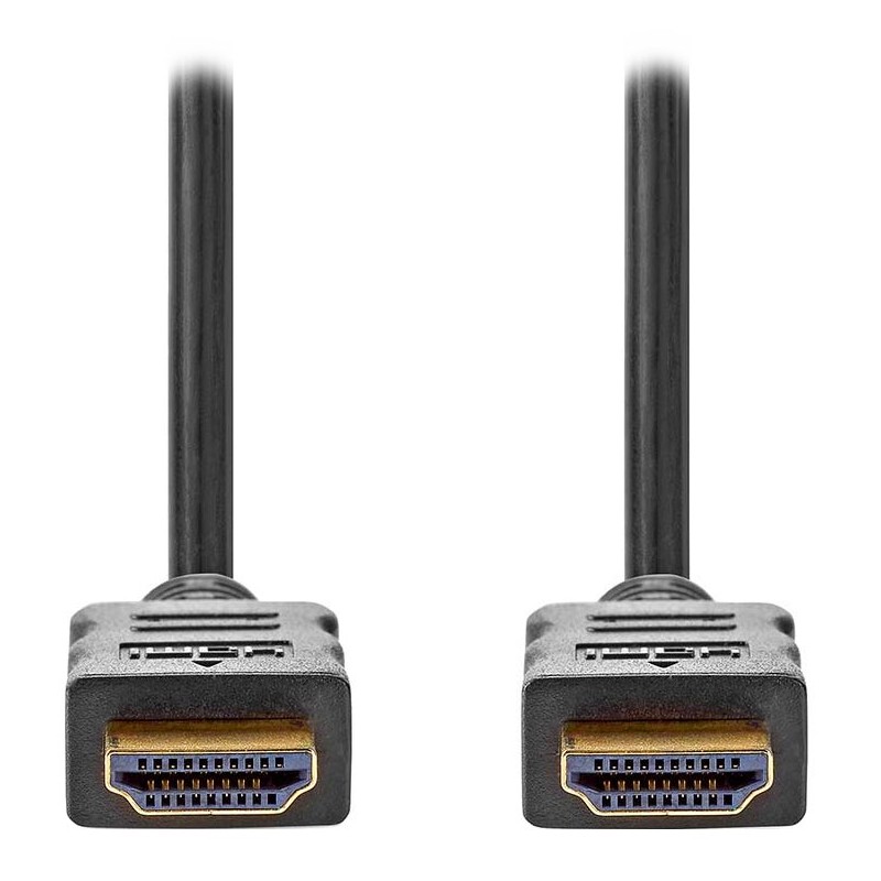 NEDIS High Speed HDMI 2.0 kabel s ethernetem/ 4K@60Hz/ zlacené konektory HDMI-HDMI/ černý/ bulk/ 1m