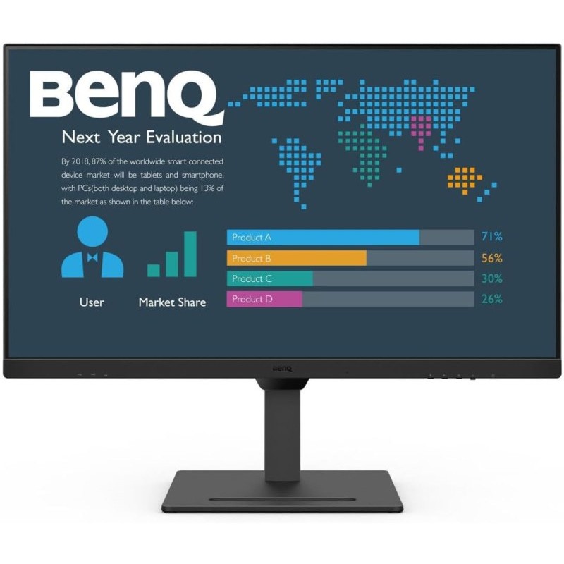 BENQ 24" LED BL2490T/ 1920x1080/ IPS panel/ 1300:1/ 5ms/ DP/ 2xHDMI/ repro/ výškově nastavitelný/černý
