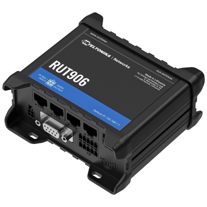 Teltonika RUT906 průmyslový router, 4G, Dual SIM, RS232/RS485