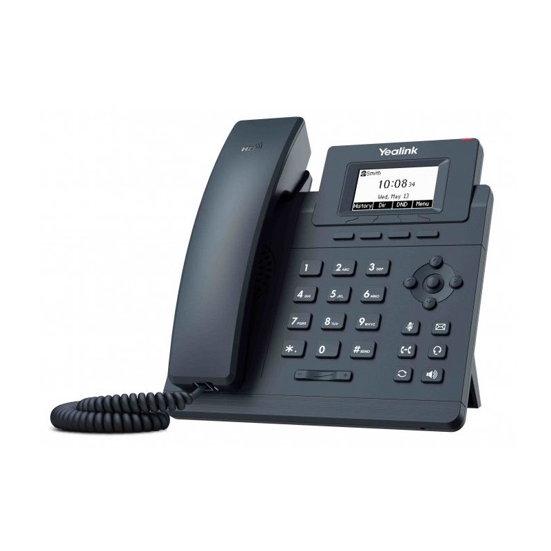Yealink SIP-T30P SIP telefon, PoE, 2,3" 132x64 nepodsv. LCD, 1 x SIP úč., 100M Eth