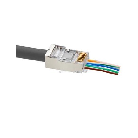ADEX Simple konektor CAT6 FTP RJ45 Plug-Pass through