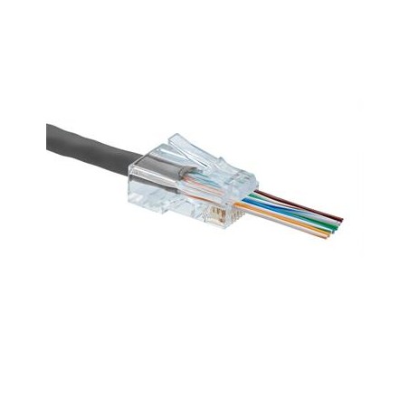 ADEX Simple konektor CAT5E UTP RJ45 Plug-Pass through