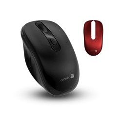 CONNECT IT LONG LIFE bezdrátová tichá myš, USB, (+ 2x AA baterie zdarma), černá