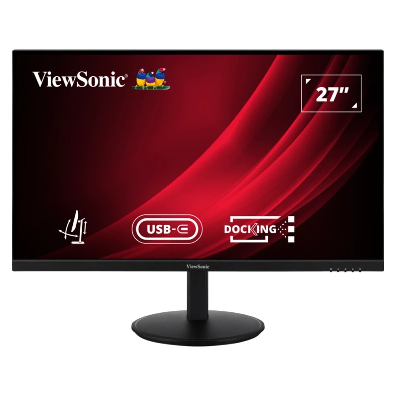 ViewSonic VG2709U-2 / 27" QHD Frameless IPS Monitor with HDMI, DP in, DP out, USB type C, RJ45 , USB, Daisy Chain