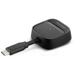 Viewsonic WPD-900 Wireless dongle (Tx + Rx) , USB-C power pass-through, casting: Peer to Peer, AirPlay (iOS), Miracast