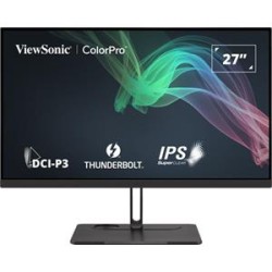 ViewSonic VP2776T-4K/27" 16:9 3840 x 2160 3 sides Frameless SuperClear IPS Monitor with 100% sRGB,98% DCI-P3,Thunderbol