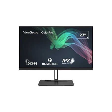 ViewSonic VP2776T-4K/27" 16:9 3840 x 2160 3 sides Frameless SuperClear IPS Monitor with 100% sRGB,98% DCI-P3,Thunderbol