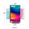 BENQ 27" LED PD2706QN/ FF/ LBL/ IPS panel/ 2560x1440/ 20M:1/ 5ms/ HDMI/ DP/ USB/ repro/ pivot
