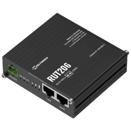 Teltonika RUT206 průmyslový router, 4G, Dual SIM, RS232/RS485, WiFi 4, PoE