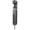 Neomounts DS22-840BL6 VOLT Desk Clamp socket with Quick-charge USB Ports, 3x type-F 230V, 1x USB-A 18W, 2x USB-C 20W