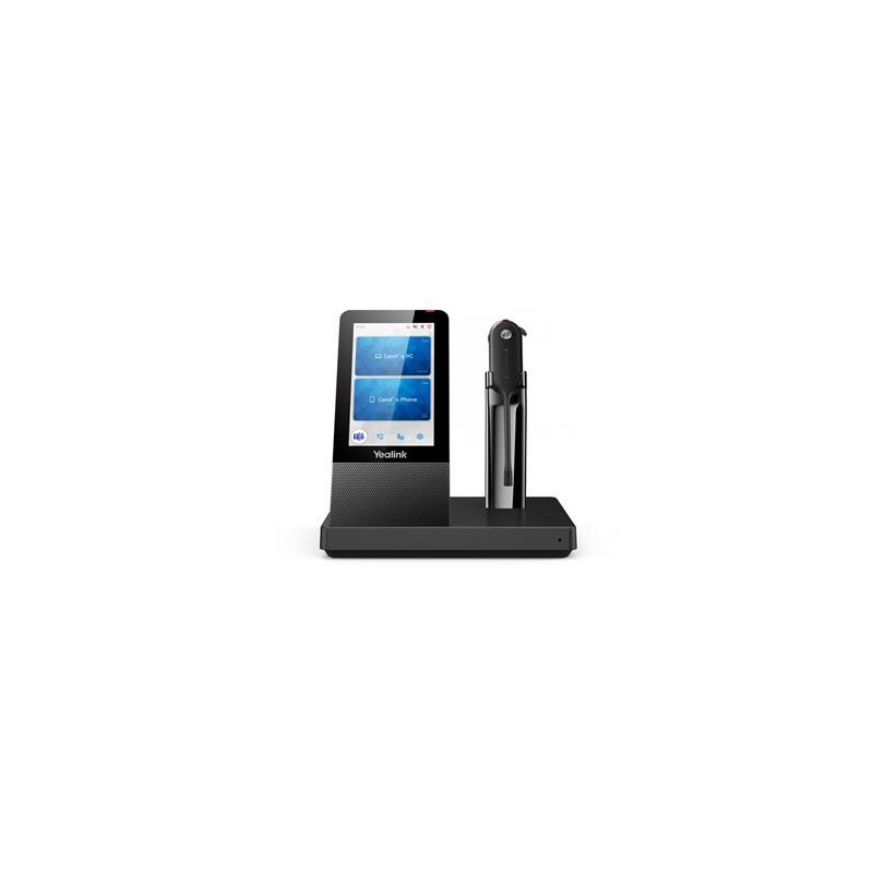 Yealink WH67 DECT základna s dotykovým LCD a s náhlavní soupravou do jednoho ucha