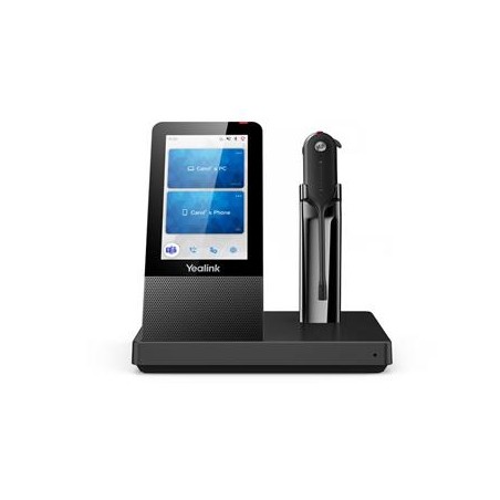 Yealink WH67 DECT základna s dotykovým LCD a s náhlavní soupravou do jednoho ucha