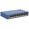 Hikvision Smart managed switch 8x 100TX PoE + 1x Gb uplink, 110W, Super PoE DS3E1309PEI(B)