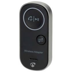 NEDIS kompaktní a přenosný bezdrátový audio Bluetooth adaptér/ zásuvka USB-C/ výstupní konektor 3,5 mm/ černý