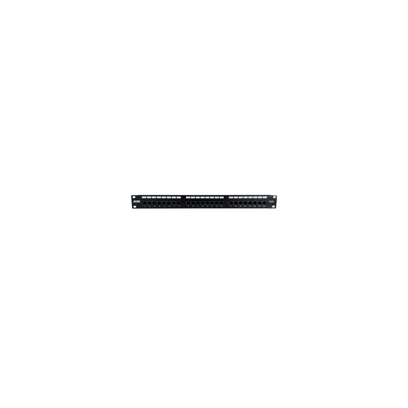 ADEX patch panel 24port cat5e UTP s vyvazovací lištou