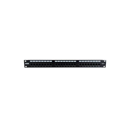 ADEX patch panel 24port cat5e UTP s vyvazovací lištou