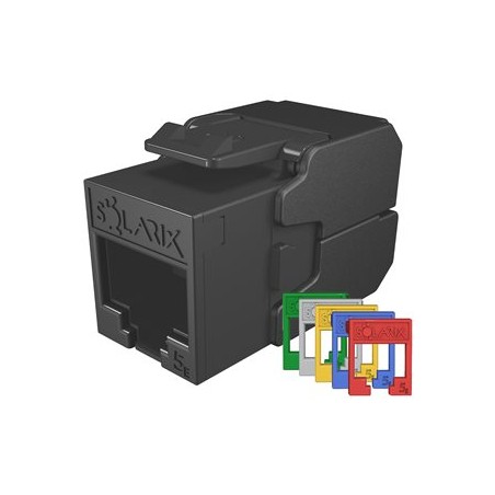 Solarix - samořezný keystone CAT5E UTP, RAL FIT moduly, SECURE CAP