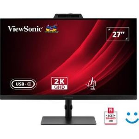 ViewSonic VG2741V-2K 27" QHD SuperClear® IPS/120Hz/ HDMI, DP, 5MP Webcam, microphone, USB, USB-C 15W, repro