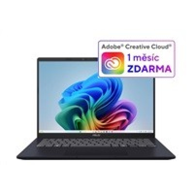 ASUS NTB Vivobook 14 (X1407QA-LY052W), Snapdragon X X1 26 100, 14" 1920 x 1200, 16GB, 1TB SSD, Adreno, W11 Home, Blue