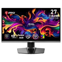 MSI Gaming MAG 272UP QD-OLED E16/ 26,5"/ 3840x2160/ OLED/ 0,03ms/ 165Hz/ 250cd/m2/ 1500000:1/ HDMI/ DP/ VESA/ černý