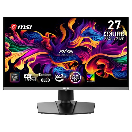 MSI Gaming MAG 272UP QD-OLED E16/ 26,5"/ 3840x2160/ OLED/ 0,03ms/ 165Hz/ 250cd/m2/ 1500000:1/ HDMI/ DP/ VESA/ černý