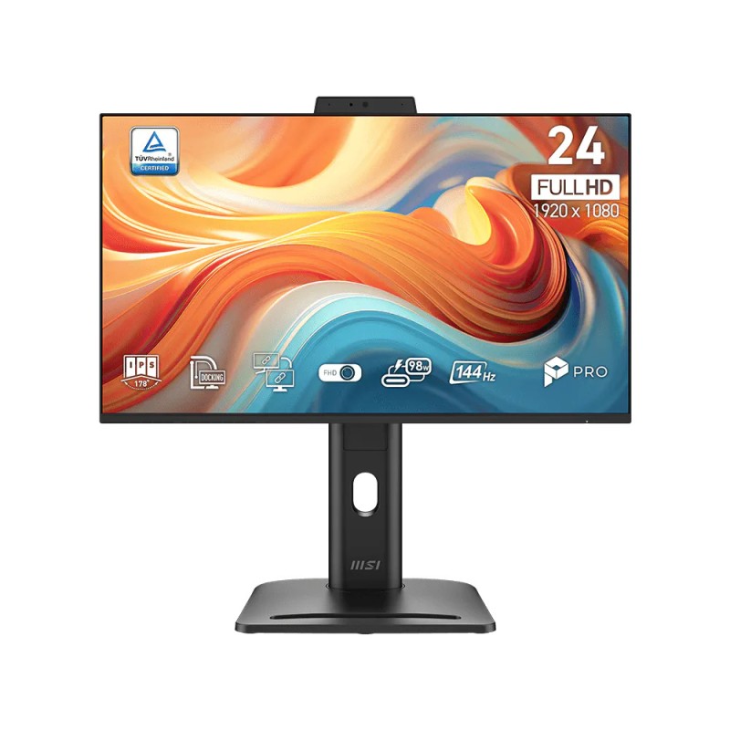 MSI PRO MP245PDG E14/ 24"/ 1920x1080/ IPS/ 4ms/ 144Hz/ 250cd/m2/ 1000:1/ HDMI/ DP/ USB/ VESA/ černý