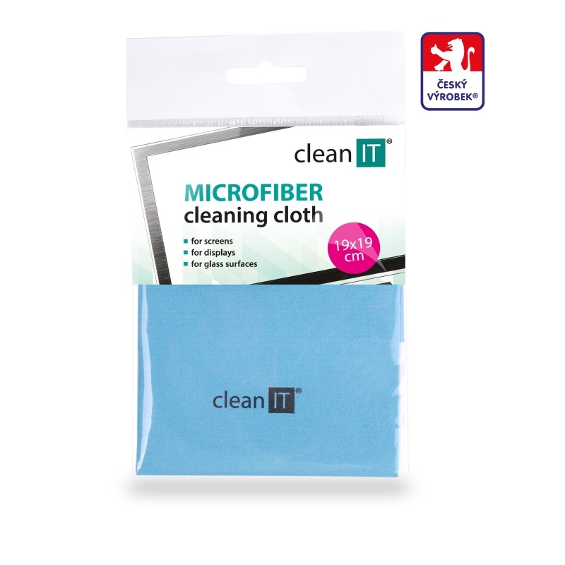 CLEAN IT čisticí utěrka z mikrovlákna, malá světle modrá