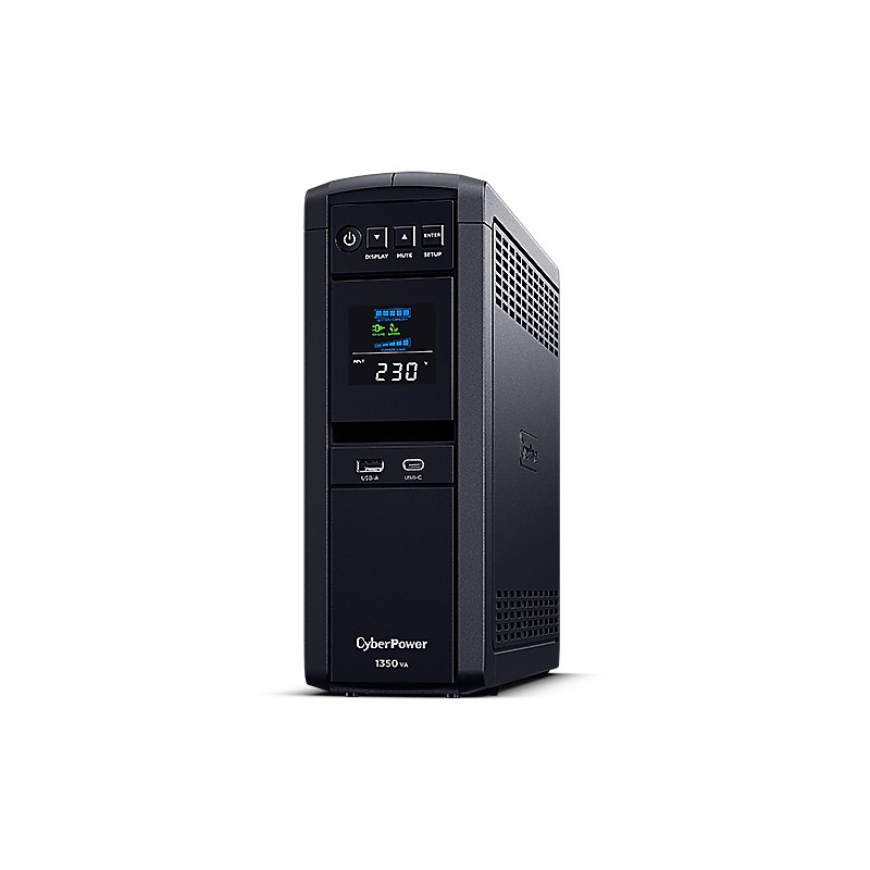 CyberPower PFC SineWave LCD GP UPS 1350VA/810W, Schuko zásuvky