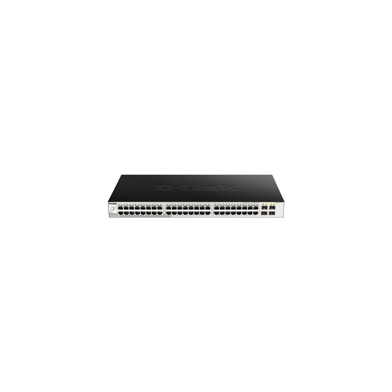 D-Link DGS-1210-52/ME/E 48-Port 10/100/1000BASE-T + 4-Port 1 Gbps SFP Ports Metro Ethernet