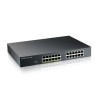 Zyxel GS1915-24EP, 24-port GbE, 12 port PoE, 130 Watt 802.3at, rackmount, fanless, Smart hybrid mode Switch, standalone